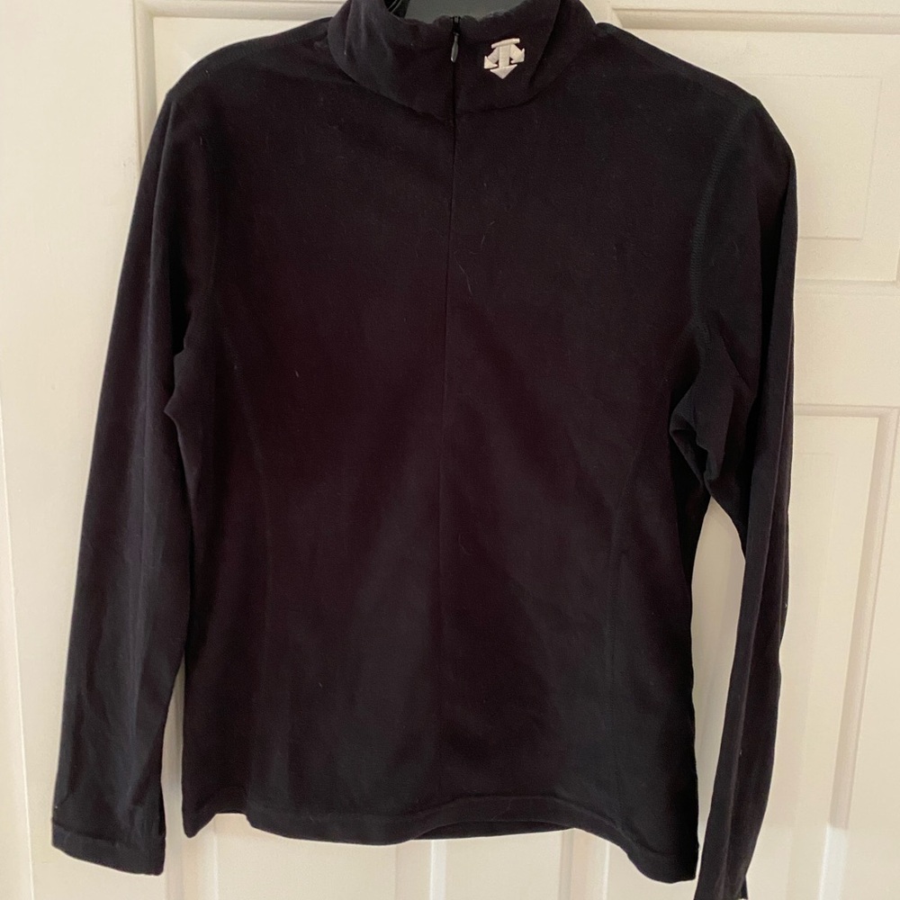Descente micro fleece Black Long Sleeve Top